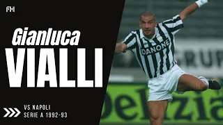 Gianluca Vialli ● Goal and Skills ● Napoli 2:3 Juventus ● Serie A 1992-93