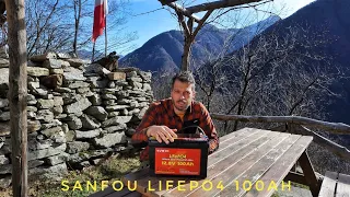 Sanfou LifePo4 100ah battery test at €229. Among the cheapest