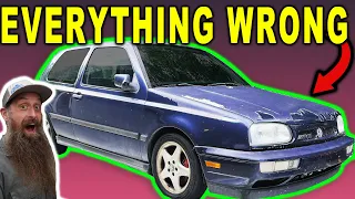 Everything Wrong with a 25yr Old NEGLECTED Volkswagen ~ MK3 GTI