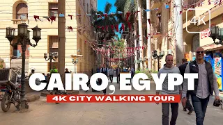 Explore Cairo, Egypt - Downtown Cairo Walking Tour [4K Ultra HD - 60pfs]