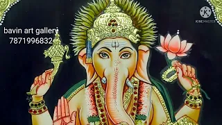 ganapathi colouring for tanjoring #ganesha tanjore painting colouring #onlineclasses