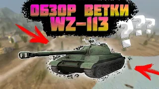 СТОИТ ЛИ ПРОКАЧИВАТЬ WZ-113 ?! | ОБЗОР ВЕТКИ WZ-113 wot blitz