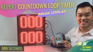 LED Digital Repeating Count down Loop Timer | Outdoor Large Electronics Stopwatch #leddisplaypanel