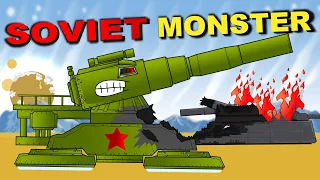Decisive battle of Soviet monster - Cartoons about tanks