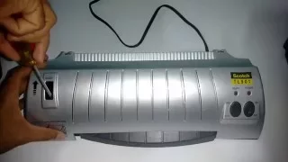 Scotch TL902 laminator jammed sheet, como sacar lamina atascada
