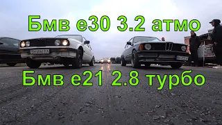 BMW E21 turbo or BMW E30 Atmo, and also measure Subaru STI