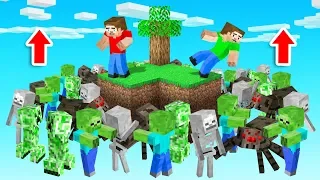 Minecraft SKYBLOCK But MOB SEA Rises!