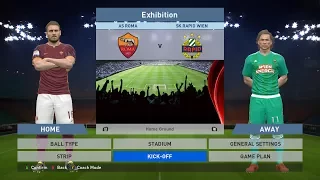 AS Roma vs SK Rapid Wien, Stadio Olimpico, PES 2016, PC GAMEPLAY, PCGAMEPLAY, Konami