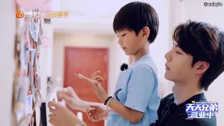 [ENG] Wang Yibo (王一博) — taking care of a kid (juan juan) for a day (天天兄弟营业中)