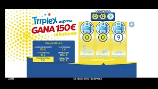 rascas de la once jugamos 0,50€ al triplex express y no da este super premio....
