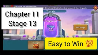 Vergeway Chapter 11 Stage 13 | Lords Mobile | MG TRAP