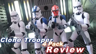 Phase 2 Clone Trooper 4 Pack - The Vintage Collection - Star Wars Toy Review