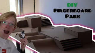 How to make a cardboard fingerboard skate park!