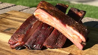 Pork Ribs On A Cinder Block Smoker - Barbecue Elementary
