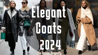 ELEGANT COATS 2024. TRENDS FOR FALL/AUTUMN-WINTER. TOP COAT TRENDS