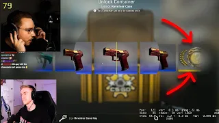 ohnepixel reacts to Sparkles Opening Cases until cantry gets his first knife