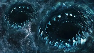 Saldırıya Geçmek İçin Doğru Zamanı Bekliyor ! Tarihte Sadece 2 Kez Görülen Canavar Köpekbalığı