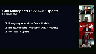 2/2/21 | City Mgr. Dave Sykes presents City's Response to COVID-19 & Continuity of Operations Plan