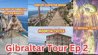 Why you should visit Gibraltar?the last wild Monkey in Europe🐒|St.Michael's Cave|Moorish Castle|