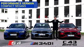 BMW M340i vs Mercedes C43 vs AudiS4