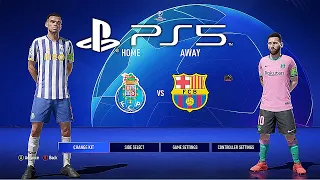 FIFA 21 PS5 FC BARCELONA - FC PORTO | MOD Ultimate Difficulty Career Mode HDR Next Gen