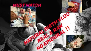 🚨MUST WATCH🚨 ALL NATURAL‼️ LABOR & DELIVERY VLOG‼️RAW‼️ UNMEDICADED BIRTH‼️ NO EPIDURAL‼️😱🤯