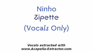 VOCALS ONLY / Ninho - Zipette