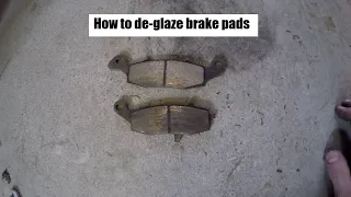 How to deglaze your brake pads