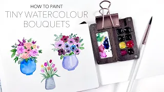 How To Paint Tiny Watercolour Bouquets