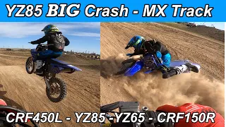 2021 YZ85 MX Track Crash