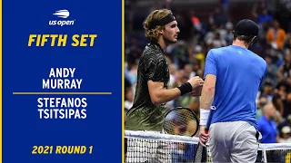 Andy Murray vs. Stefanos Tsitsipas Fifth Set | 2021 US Open Round 1