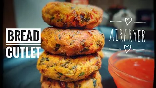 Unique Recipe of Bread Cutlet in Air fryer | Veg Lover Try this once | EktasKitchen