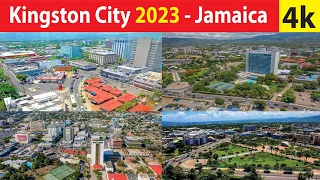 Kingston City , Jamaica 4K By Drone 2023