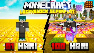 100 Hari Di Minecraft Luckyblock Superflat!