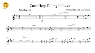 Can't Help Falling In Love by Elvis Presley (Flute Solo with Piano Accompaniment/Sheets)