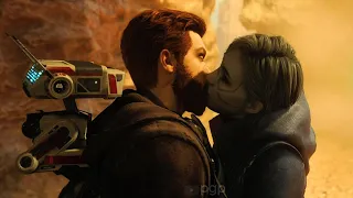 Cal and Merrin All Kissing Romantic Scenes - Star Wars Jedi Survivor