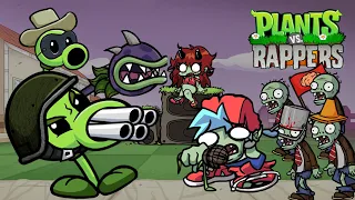 Friday Night Funkin' - Plants Vs Rappers - (FNF PVZ Mod Showcase/Zombies /Hard & Crazy SpeedRun)