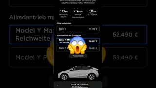 Warum erhöht/senkt Tesla die Preise für sein Model Y ??? 😱#shorts #tesla