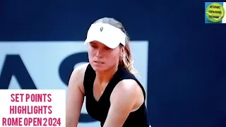 SOFIA KENIN/ONS JABEUR/SET POINTS HIGHLIGHTS/ROME OPEN 2024