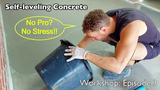 YouTube Workshop: Episode 3 Self leveling concrete -The Pour