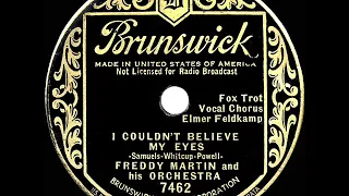 1935 HITS ARCHIVE: I Couldn’t Believe My Eyes - Freddy Martin (Elmer Feldkamp, vocal)