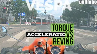 vespa 177 | TORQUE vs REVING BOX acceleration | quattrini  M1X 172cc | FMP - SolidPASSion |