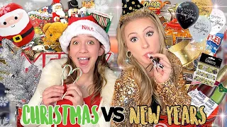 NEW YEARS PARTY 🎉🥳 VS CHRISTMAS PARTY 🎁🎄TARGET SHOPPING CHALLENGE!