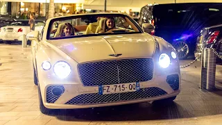 HOT GIRLS DRIVE A BENTLEY CONTINENTAL GTC IN MONACO | 2022 HQ