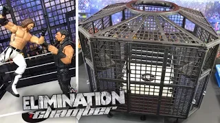 WWE FIGURE ELIMINATION CHAMBER PLAYSET REVIEW!