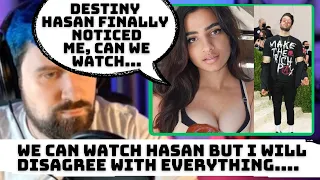 Farha Makes Destiny watch HASAN finally REACT to her