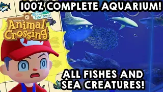 100% Complete Aquarium in Animal Crossing New Horizons!