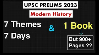 7 Day, 7 Themes, 1 Resource & 3 Reading Technique : How I Prepared Modern History