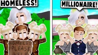 I went from homeless to a Millionaire!!! MUST WATCH!! (Brookhaven Rp Roblox)