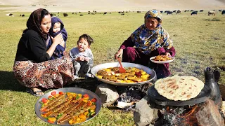 Organic Mountain Village life | Shepherd Mother | Cooking Shepherd Food |Village Life of Afghanistan